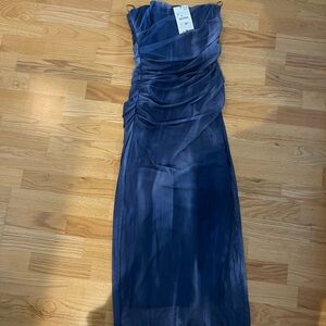 Zara mesh purple dress with corset